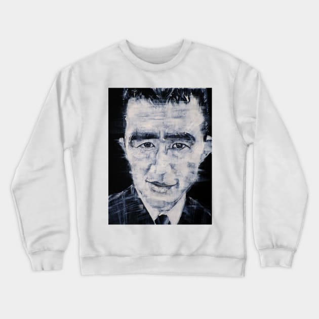 YUKIO MISHIMA acrylic portrait Crewneck Sweatshirt by lautir